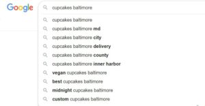 examples of local seo searches in baltimore