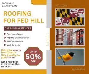 Roofing Ad for Federal Hill Based Business